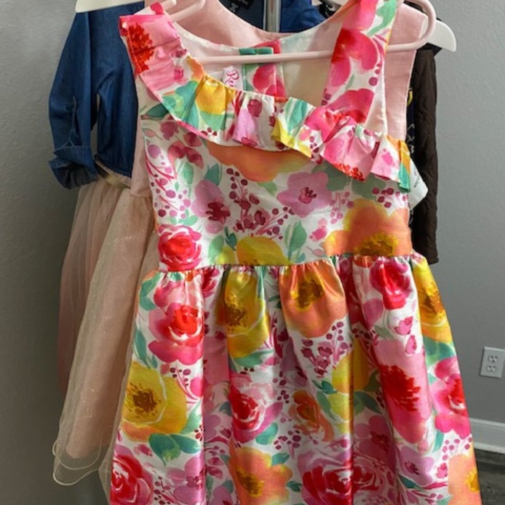 Girls flower dress size 6x